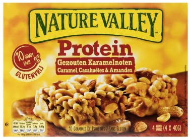 Nature Valley Protein gezouten karamelnoten